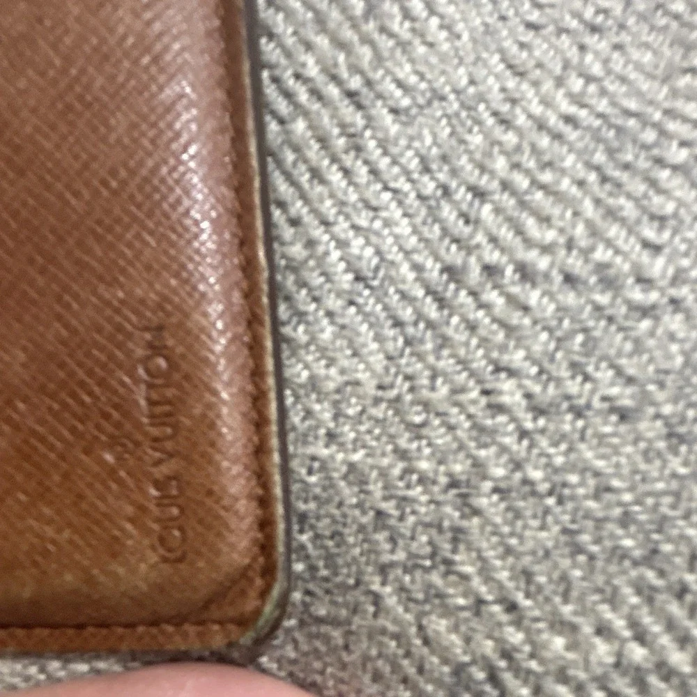 Louis Vuitton Monogram Bifold Wallet Brown Men's Credit Card Slots Logo